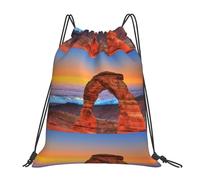 Mochilas Cordón, Parque Nacional de los Arcos Bolsas Cordon de Gimnasio Unisex Moderno Saco de Gimnasia para Mujer Adulto Nadar 36X42cm