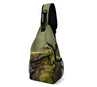 Mochilas Cruzadas Hormiga Que Transporta Comida Poliéster Bolsa De Pecho Ligero Mochila De Pecho Para Tactica Caminar Viajes 19X39Cm