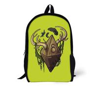 Mochilas D&D Dice - Mochila escolar druida de 17 pulgadas