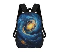 Mochilas De 17 Pulgadas Cosmic Spiral Galaxy Painting Mochila Escolar Para Niños, Impresa En 3D Para Niños De Primaria Y Secundaria.