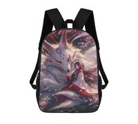 Mochilas De 17 Pulgadas Fox Spirit And Cherry Blossom Maiden Mochila Escolar Infantil Impresa En 3D Para Niños De Primaria Y Secundaria