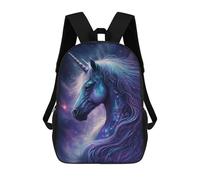 Mochilas De 17 Pulgadas Galactic Unicorn Fantasy Art Print Mochila Escolar Infantil Impresa En 3D Para Niños De Primaria Y Secundaria