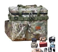 Mochilas de camping, bolsas de almacenamiento cuadradas impermeables, bolsas de almacenamiento de vajilla de tela de fibra, caja de almacenamiento de cojines para exteriores con ruedas, bolsa de