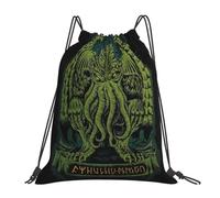 Mochilas de moda The Sleeper Of R'lyeh bolsas portátiles con cordón bolsa de almacenamiento con bolsillo y cordón mochila para hombre y mujer