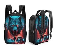 Mochilas de oso mutante impresas en 3D, mochila escolar para niños de 17 pulgadas, mochila informal al aire libre, bolsas de viaje informales para estudiantes de secundaria