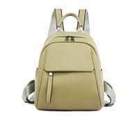 Mochilas de piel sintética para mujer, mochila escolar, mochila universitaria, mochila de viaje de lujo para mujer, Verde#grande