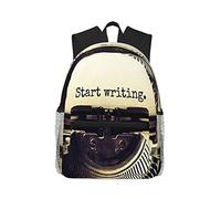 Mochilas De Viaje Empieza A Escribir con Máquina De Escribir Bolsa De Deporte Clásico Mochilas Escolares Resistente Bolsa De Viaje para Senderismo Gimnasio Camping