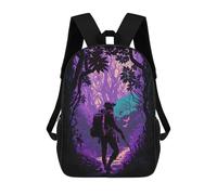 Mochilas De Viaje Lindas Impresas En 3D Journey Through The Enchanted Forest Mochila Escolar Para Niños, Mochila Informal Para Exteriores, Mochilas De Moda Informales Para Niños Para Niñas 17inch