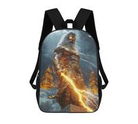 Mochilas De Viaje Lindas Impresas En 3D Zeus, King of The Skies - God of Thunder And Divine Wrath Mochila Escolar Para Niños, Mochila Informal Para Exteriores, Mochilas De Moda Informales Para Niños P