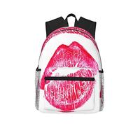 Mochilas De Viaje Marca De Labios De Beso Bolsa De Deporte Moda Mochilas Escolares Resistente Bolsa De Viaje para Gimnasio Camping Viaje