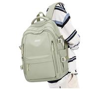 Mochilas Escolares Adolescentes, Ligera Y Moderna Para Mujeres Viaje Elegante Travelite Mochila Para Portátil De 14 Pulgadas Niños Y Adolescentes Impermeable Bolsa Estética Para El Colegio Verde