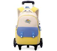 Mochilas Escolares con Ruedas Colegio Mochilas Escolares Niña Niños Grande Bolsas Escolares 6 Ruedas Trolley Bag Mochila Infantil