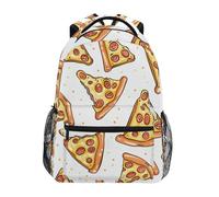 Mochilas Escolares Garabato De Comida De Pizza Mochila Escolar Clásico Mochilas De Viaje Moda Bolsa De Viaje para Gimnasio Camping Senderismo