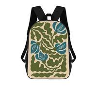 Mochilas Escolares Para Niños Impresas En 3D Elegant Blue Floral Illustration - Minimal Botanical Wall Art with Cool Tones Mochila De Moda Mochila Informal De Viaje Para Niños Mochila De Gran Capacida