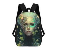 Mochilas Escolares Para Niños Impresas En 3D Nature's Whisper A Fusion of Beauty And Botany Mochila De Moda Mochila Informal De Viaje Para Niños Mochila De Gran Capacidad Para Niños Y Niñas 17inch