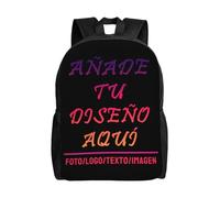 Mochilas Escolares Personalizado, Imprime cualquier foto de diseño/texto/logo Mochila Escolar Adolescente Personalizada para niños y niñas, agrega tu propia imagen divertida al Backpack como regalo