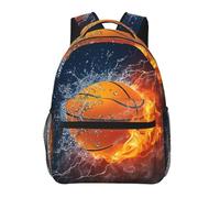 Mochilas Escolares Unisex Mochila Escolar Infantil Baloncesto Agua Fuego Trueno Luz Casual Bolso de Escuela para Juveniles Niños Trabajo Diario 29X40cm