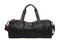 GOOPEEG Mochilas Gimnasio Bolsa De Viaje De Piel Sintética Vintage De 19 Pulgadas, Bolsa De Gimnasio para Hombres Y Mujeres, Resistente Al Agua Bolsa Gym Hombre(A)