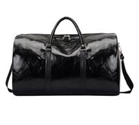 Mochilas Gimnasio Bolso De Fin De Semana para Hombres, Bolso De Viaje De Cuero PU Impermeable Durante La Noche Bolso De Mano Bolsa Gym Hombre(D)