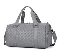 Mochilas Gimnasio Bolso De Lona De 20 Pulgadas para Mujer, Pijama Grande De Cuero PU para Fin De Semana Durante La Noche con Bolsa para Zapatos Bolsa Gym Hombre(C)