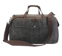 Mochilas Gimnasio Bolso De Mano del Vintage del Fin De Semana del Equipaje De La Lona del Cuero del Petate del Viaje 19inch para Los Hombres Bolsa Gym Hombre(A)