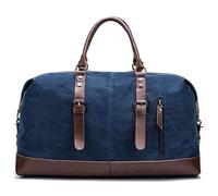 Mochilas Gimnasio El Bolso del Fin De Semana 22inch para Los Hombres De Las Mujeres, Petate del Viaje, PU De La Lona Continúa El Bolso De Noche Bolsa Gym Hombre(B)