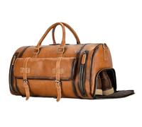 Mochilas Gimnasio El Petate De Cuero Hecho A Mano del Viaje 20inch, Avión Debajo del Asiento Lleva En Los Bolsos para Los Hombres Bolsa Gym Hombre