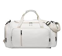 Mochilas Gimnasio El Portatrajes del Viaje del Paño De Oxford De Los 20in, Continúa El Petate De La Ropa para El Bolso De Los Deportes De Las Mujeres Bolsa Gym Hombre(White)