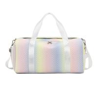 Mochilas Gimnasio Petate De Viaje Plegable De 17 Pulgadas con Compartimento para Zapatos, Bolsa De Fin De Semana Resistente Al Agua, Gradiente Bolsa Gym Hombre(C)