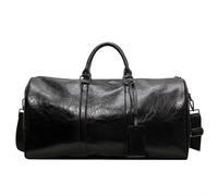 Mochilas Gimnasio Petates De Cuero del Totalizador del Equipaje De Los Deportes del Gimnasio del Bolso De Lona del Fin De Semana del Viaje De 20 Pulgadas Durante La Noche Bolsa Gym Hombre(Black)