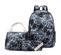 Mochilas infantiles Bolso De Escuela Las Niñas Linda Poco 3 Piezas Luz Bolsa Estudiantes Los Niños Determinados La Lona Impermeable Multifunción Mochila para el colegio y los viajes(Schwarz)