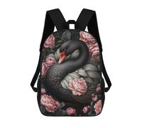 Mochilas Infantiles Impresas En 3D Black Swan And Roses Mochilas Mochilas De Moda Casual Mochila De Día Bonitas Bolsas De Viaje Mochila Casual Para Exteriores Para Niño Y Niña