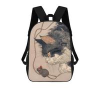 Mochilas Infantiles Impresas En 3D Cat And Mouse Illustration Mochilas Mochilas De Moda Casual Mochila De Día Bonitas Bolsas De Viaje Mochila Casual Para Exteriores Para Niño Y Niña