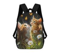 Mochilas Infantiles Impresas En 3D Glowing Fireflies And Kittens Mochilas Mochilas De Moda Casual Mochila De Día Bonitas Bolsas De Viaje Mochila Casual Para Exteriores Para Niño Y Niña