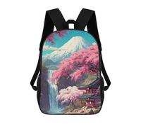 Mochilas Infantiles Impresas En 3D Japanese Garden with Cherry Blossoms Mochilas Mochilas De Moda Casual Mochila De Día Bonitas Bolsas De Viaje Mochila Casual Para Exteriores Para Niño Y Niña
