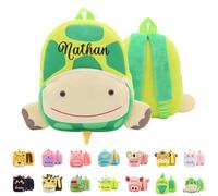 Mochilas Infantiles Personalizadas, Mochila Individual Para Niños Niñas Guarderia con Nombre y Diseño,Nombre Bordado para Regalos de Vuelta al cole-15 Estilos de Mochilas Escolares de Animales#3