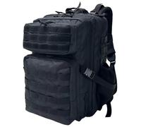 Mochilas militares CINGHI LUSSO de 50L para hombres Mochila táctica Mochila del ejército con portabotellas para hombres adultos (verde), Negro, 32 * 29 * 50cm/12.6 * 11.4 * 19.7in