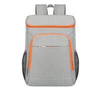 Mochilas Mochila térmica de Gran Capacidad a Prueba de Fugas for Picnic, for almacenar Alimentos y Bebidas al Aire Libre, Ideal for Acampar Viaje(Gray-Orange)