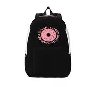 Mochilas para hombres y mujeres Donut Stress Just Do Your Best Simple and stylish Canvas Bag Bag Leisure Outdoor Holiday Gifts