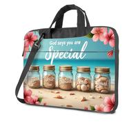 Mochilas para laptop God Says You Are Special: una colección de tarros de playa, bolsa para laptop, mochila de mano, funda para laptop de 16 pulgadas, Color, 26x36cm