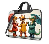 Mochilas para laptop Rainy Day Dragons: Friends Under Umbrellas, mochila para computadora portátil para hombre, mochila para laptop para hombre, Color, 26x36cm