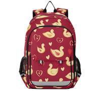 Mochilas para niñas de 8 a 12 años: modernas mochilas para adolescentes en varios colores, decoración en forma de corazón, amor, negro, rosa, San Valentín