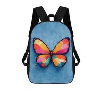 Mochilas Para Niños 17inch Mochila Colorful Butterfly on Blue Background Mochila Impresa En 3D Para La Escuela Mochila De Moda Mochilas De Viaje Mochilas Escolares Para La Escuela O Para Viajar