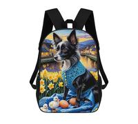 Mochilas Para Niños 17inch Mochila Dog with Eggs And Ducklings Mochila Impresa En 3D Para La Escuela Mochila De Moda Mochilas De Viaje Mochilas Escolares Para La Escuela O Para Viajar
