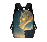 Mochilas Para Niños 17inch Mochila Dragon And Girl in The Stars Mochila Impresa En 3D Para La Escuela Mochila De Moda Mochilas De Viaje Mochilas Escolares Para La Escuela O Para Viajar