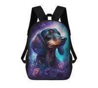 Mochilas Para Niños 17inch Mochila Galactic Dachshund with Flowers -5 Mochila Impresa En 3D Para La Escuela Mochila De Moda Mochilas De Viaje Mochilas Escolares Para La Escuela O Para Viajar
