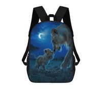 Mochilas Para Niños 17inch Mochila Lioness And Cub Moonlight Encounter Mochila Impresa En 3D Para La Escuela Mochila De Moda Mochilas De Viaje Mochilas Escolares Para La Escuela O Para Viajar