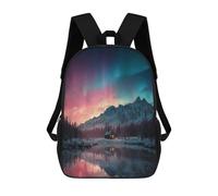 Mochilas Para Niños 17inch Mochila Northern Lights Cabin Reflections Mochila Impresa En 3D Para La Escuela Mochila De Moda Mochilas De Viaje Mochilas Escolares Para La Escuela O Para Viajar