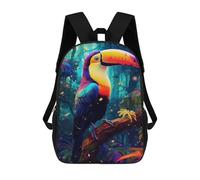 Mochilas Para Niños 17inch Mochila Rainbow Toucan in Amazon Rainforest Mochila Impresa En 3D Para La Escuela Mochila De Moda Mochilas De Viaje Mochilas Escolares Para La Escuela O Para Viajar