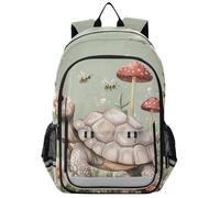 Mochilas para niños de 8 a 12 años: moderna mochila para niños y niñas de sexto grado en varios colores, estilo realista de tortuga y reptil